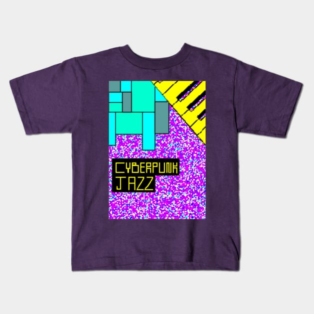 Chowlet Cyberpunk Jazz Kids T-Shirt by chowlet